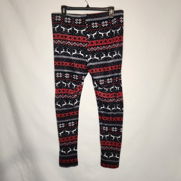 No Boundaries Other - Reindeer Patterned Pajama Pants XL No Boundries Soft Fleece Holiday Christmas